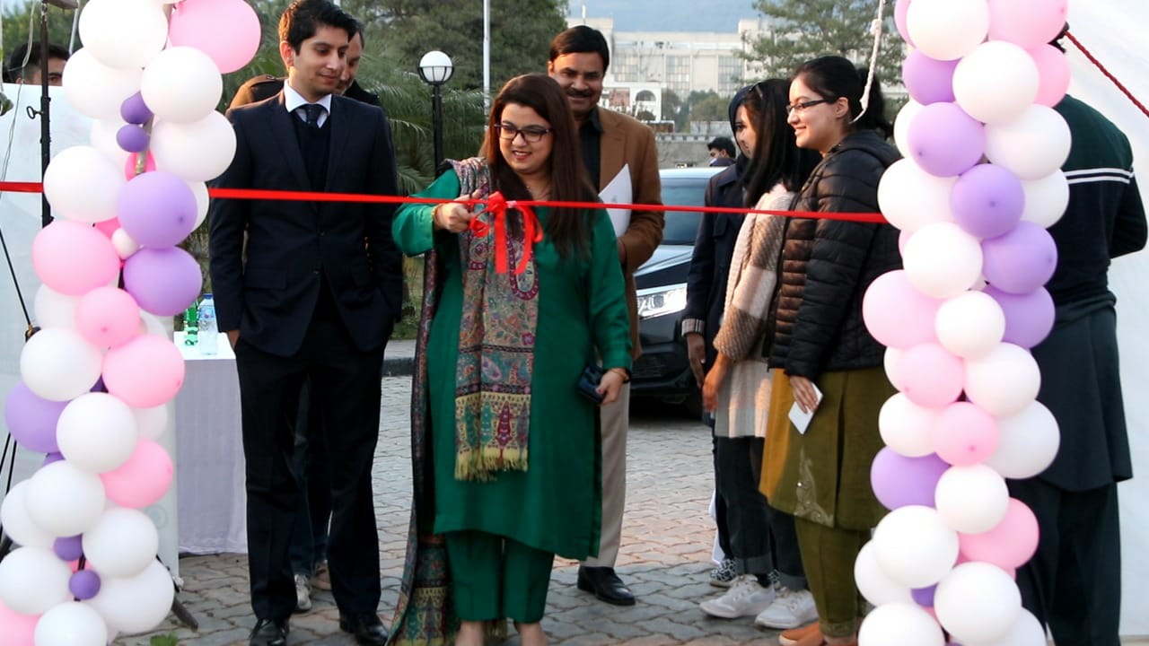 Ms. Shaza Fatima Khawaja, MNA and Special Assistant to the Prime Minister on Youth Affairs with the status of Minister of State inaugurated the wecamp Festival to Support and Celebrate 100 Women Entrepreneurs at PNCA .